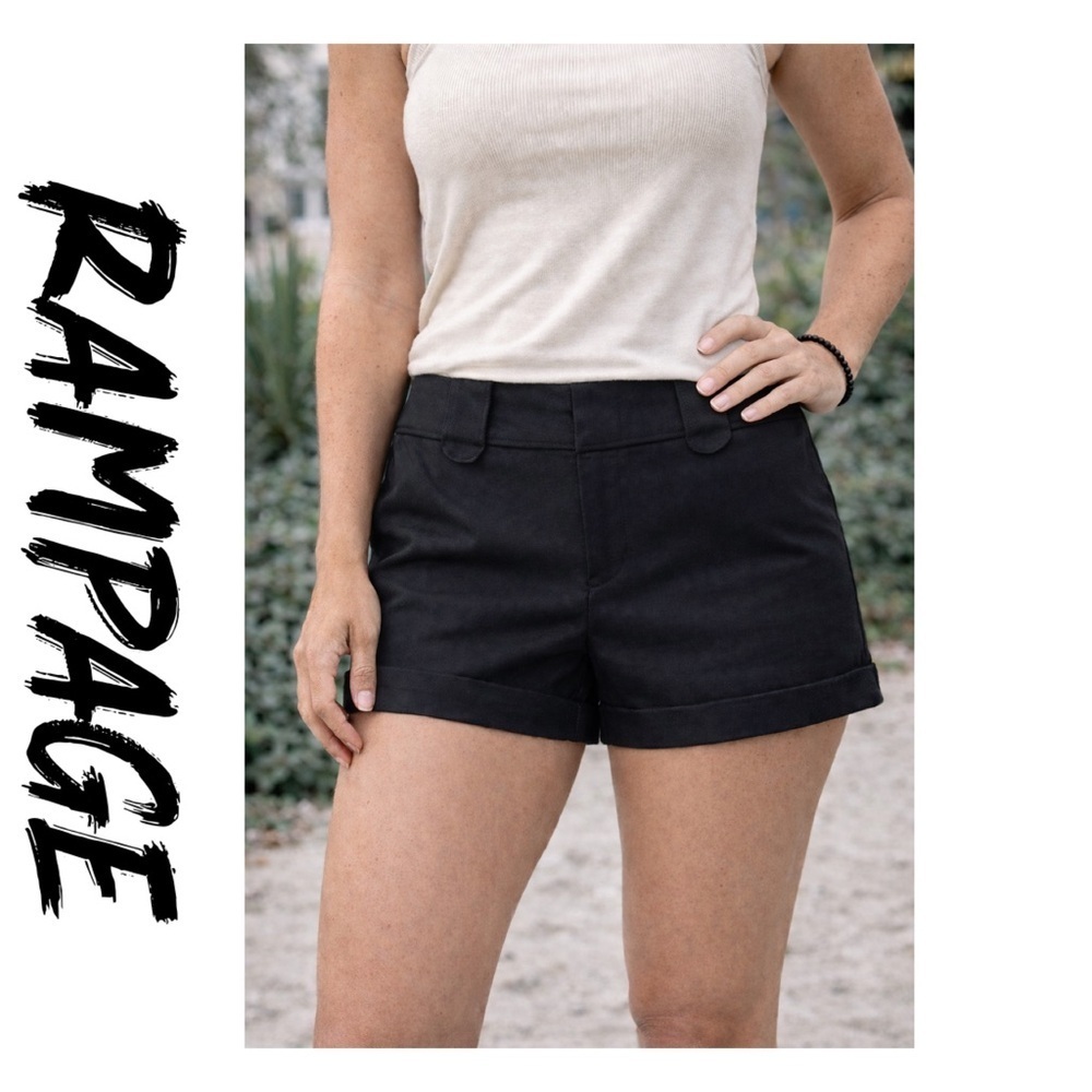 Rampage black cuffed shorts